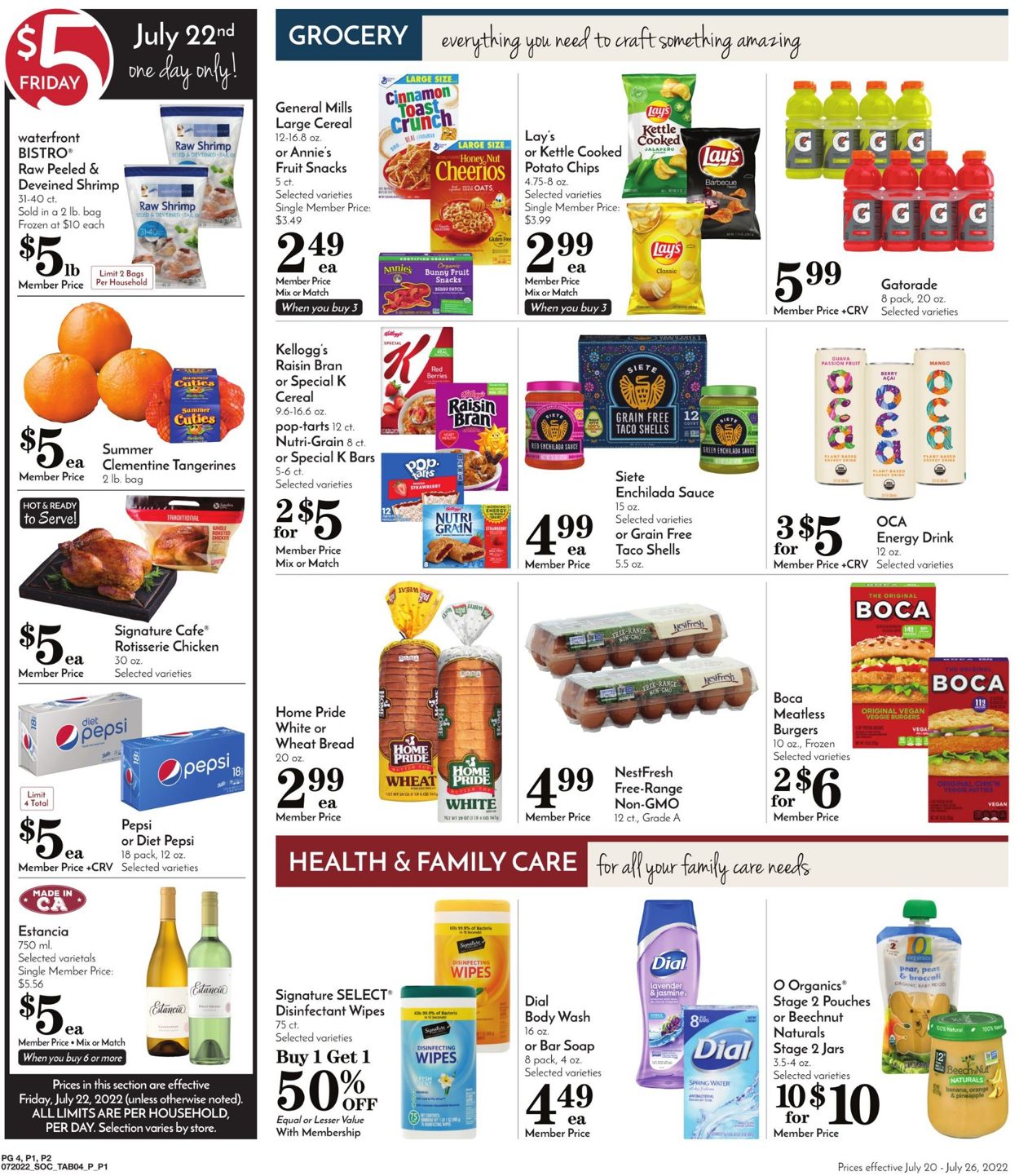 Pavilions Ad from 07/20/2022