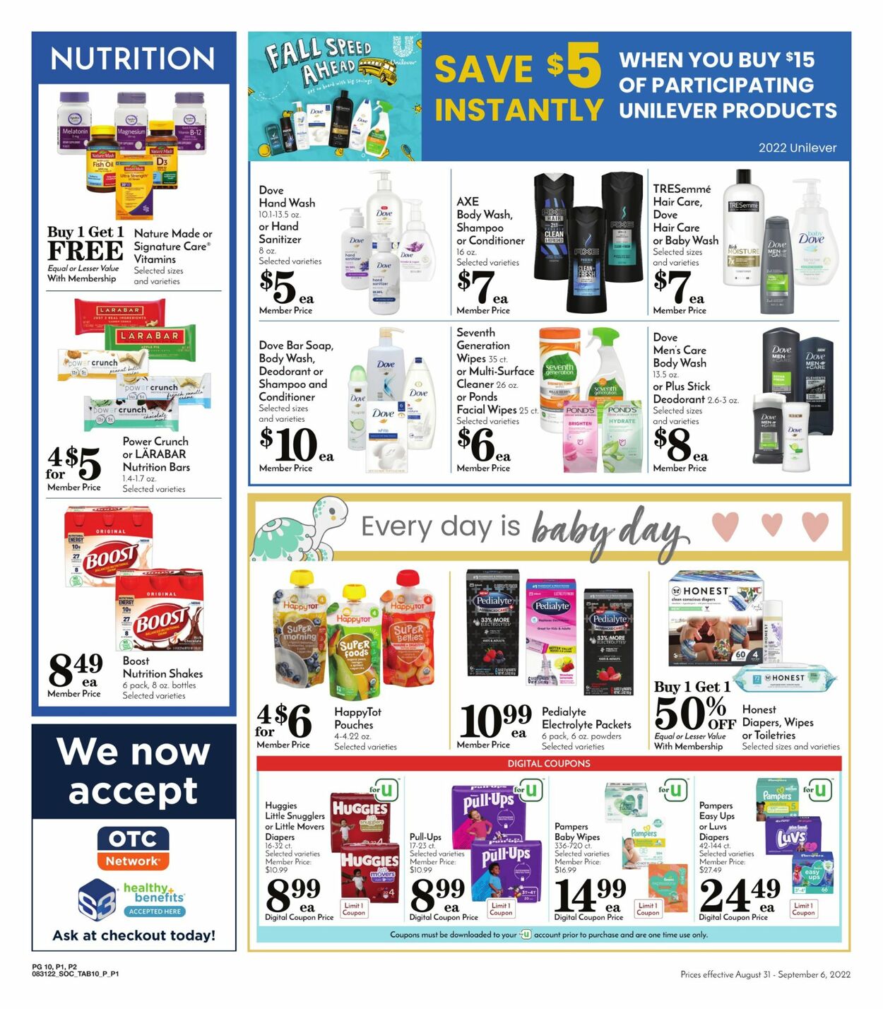 Pavilions Ad from 08/31/2022