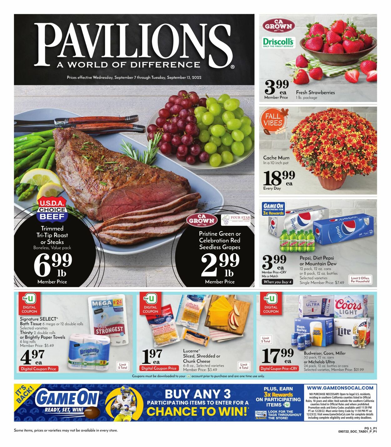 Pavilions Ad from 09/07/2022