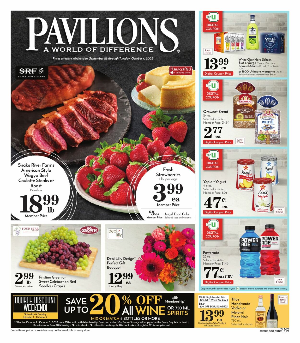 Pavilions Ad from 09/28/2022