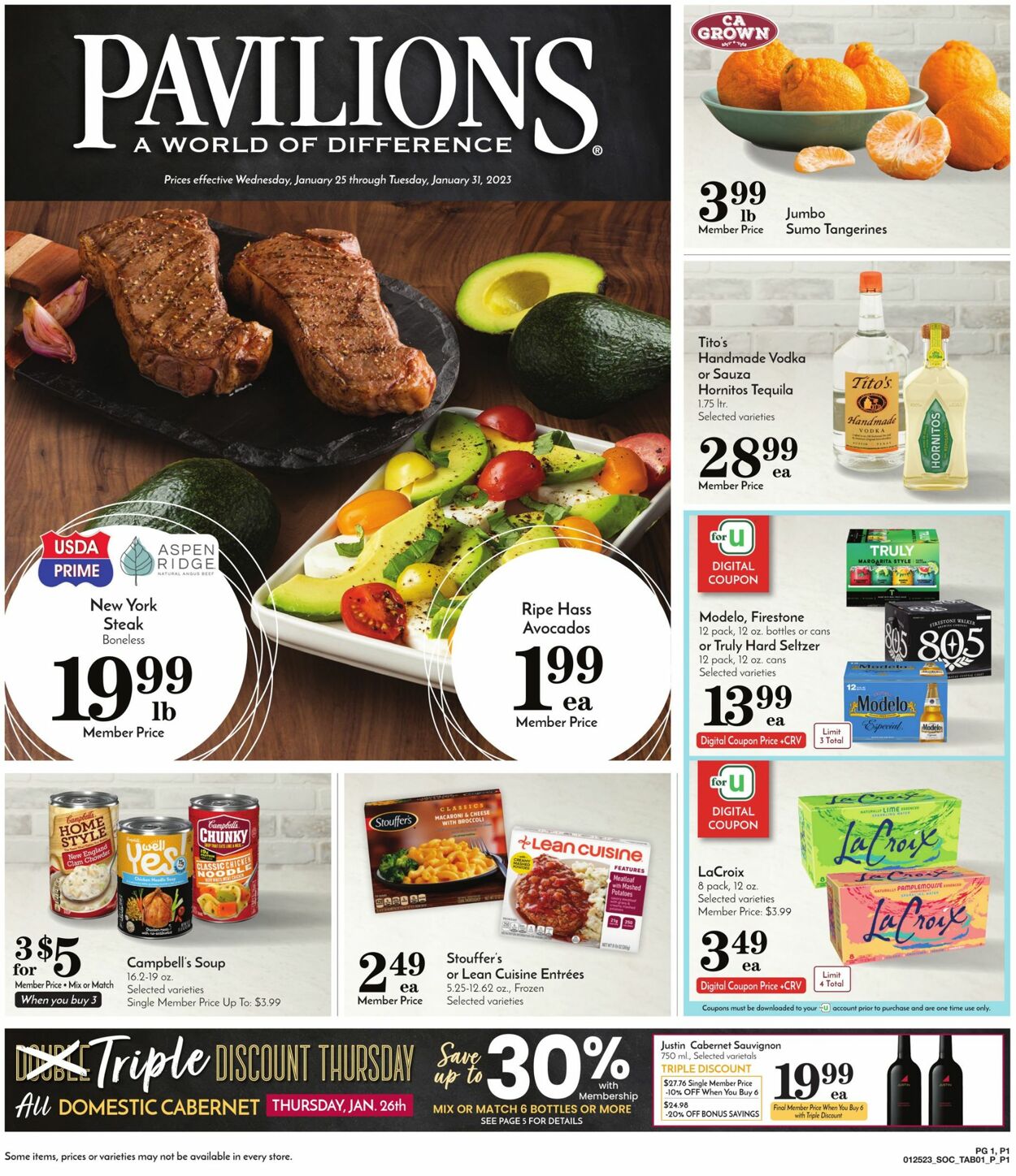 Pavilions Ad from 01/25/2023