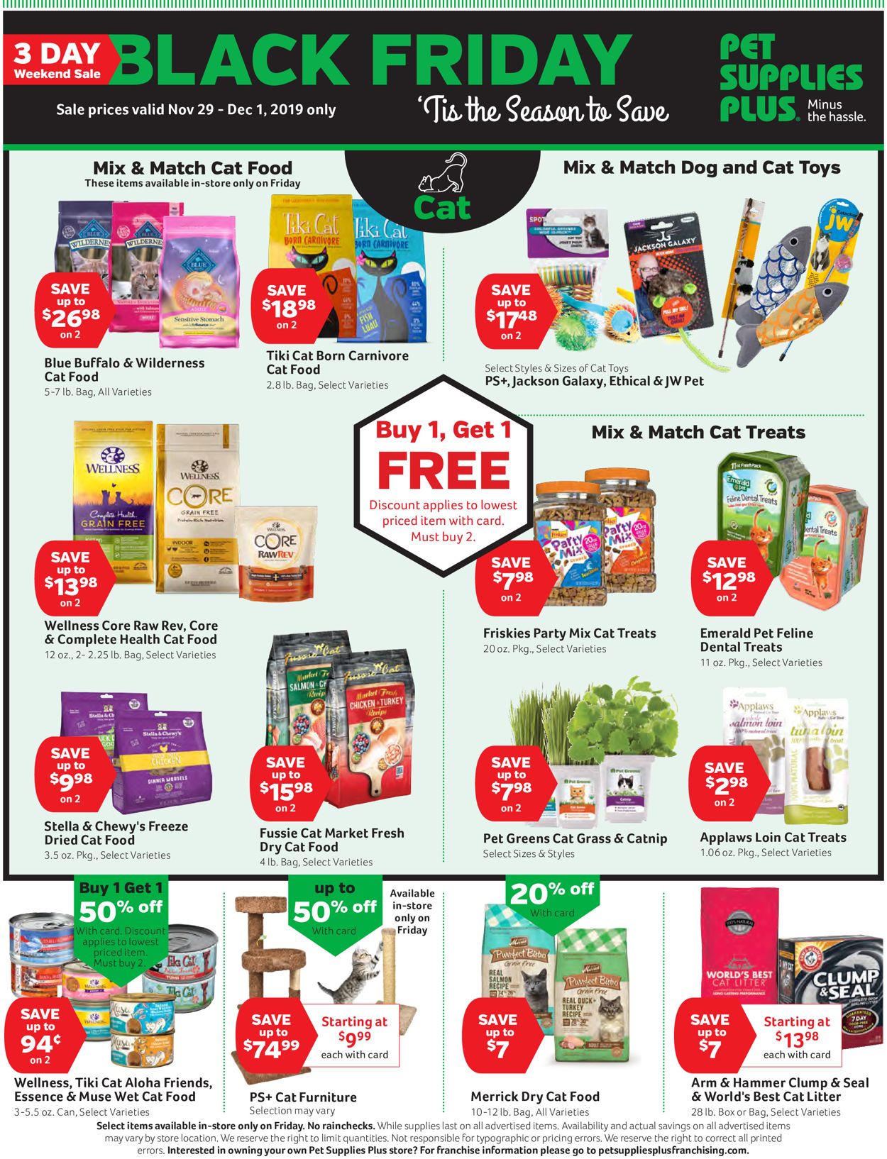 Pet Supplies Plus Ad from 11/29/2019