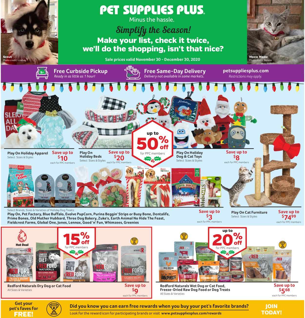 Pet Supplies Plus Ad from 11/30/2020
