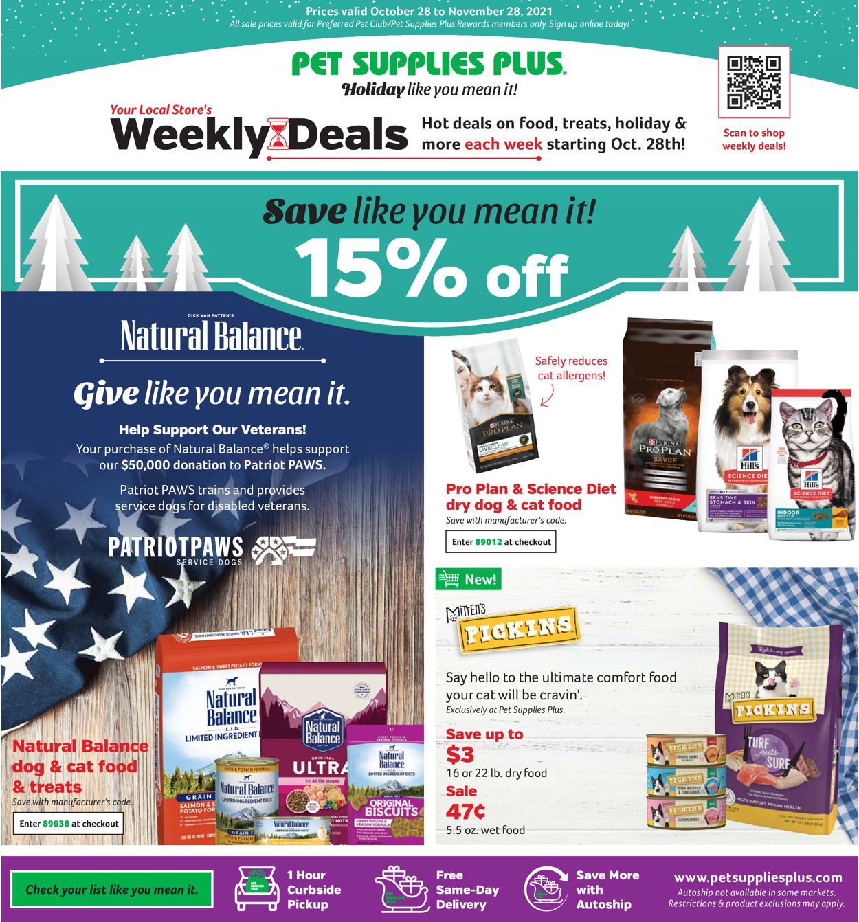 Pet Supplies Plus Ad from 11/01/2021