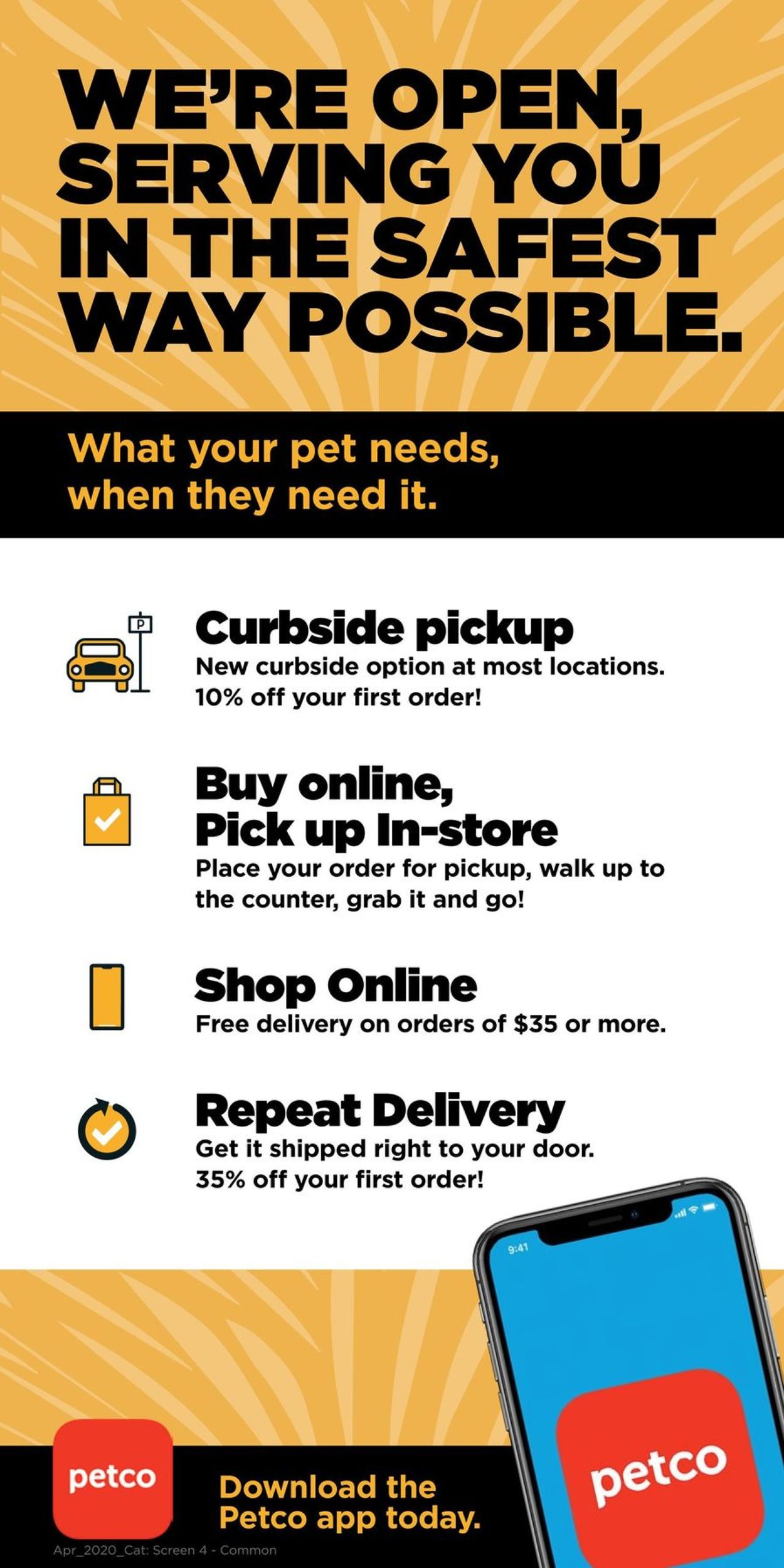 Petco Ad from 04/26/2020