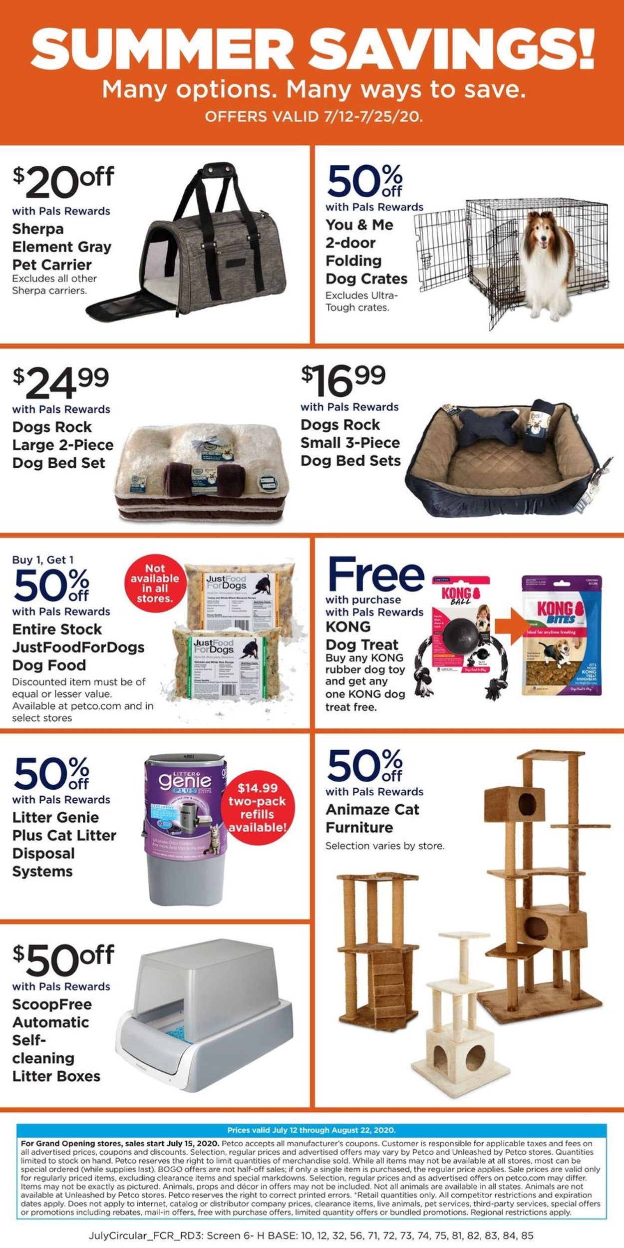 Petco Ad from 07/15/2020