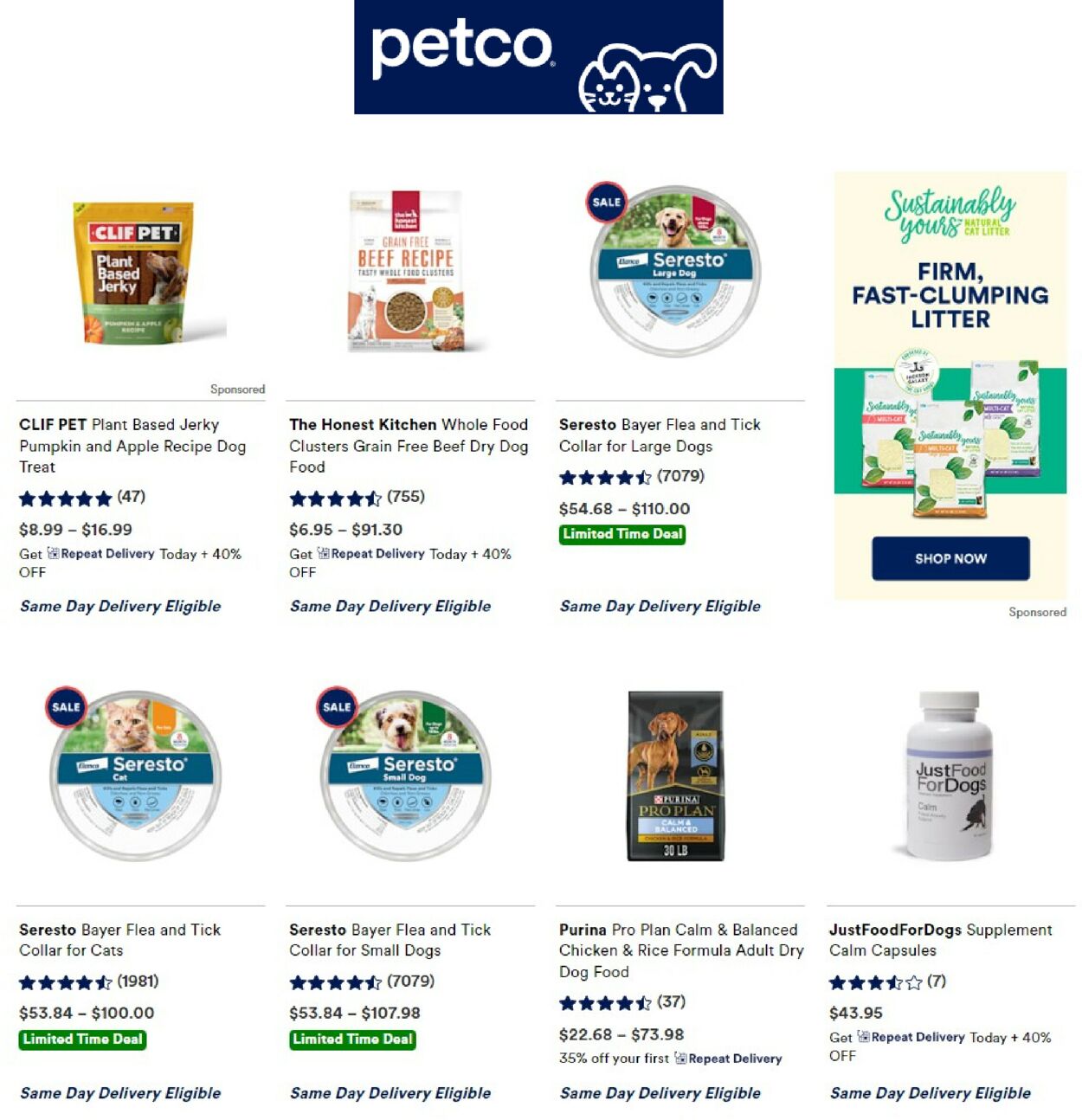 Petco Ad from 09/27/2022