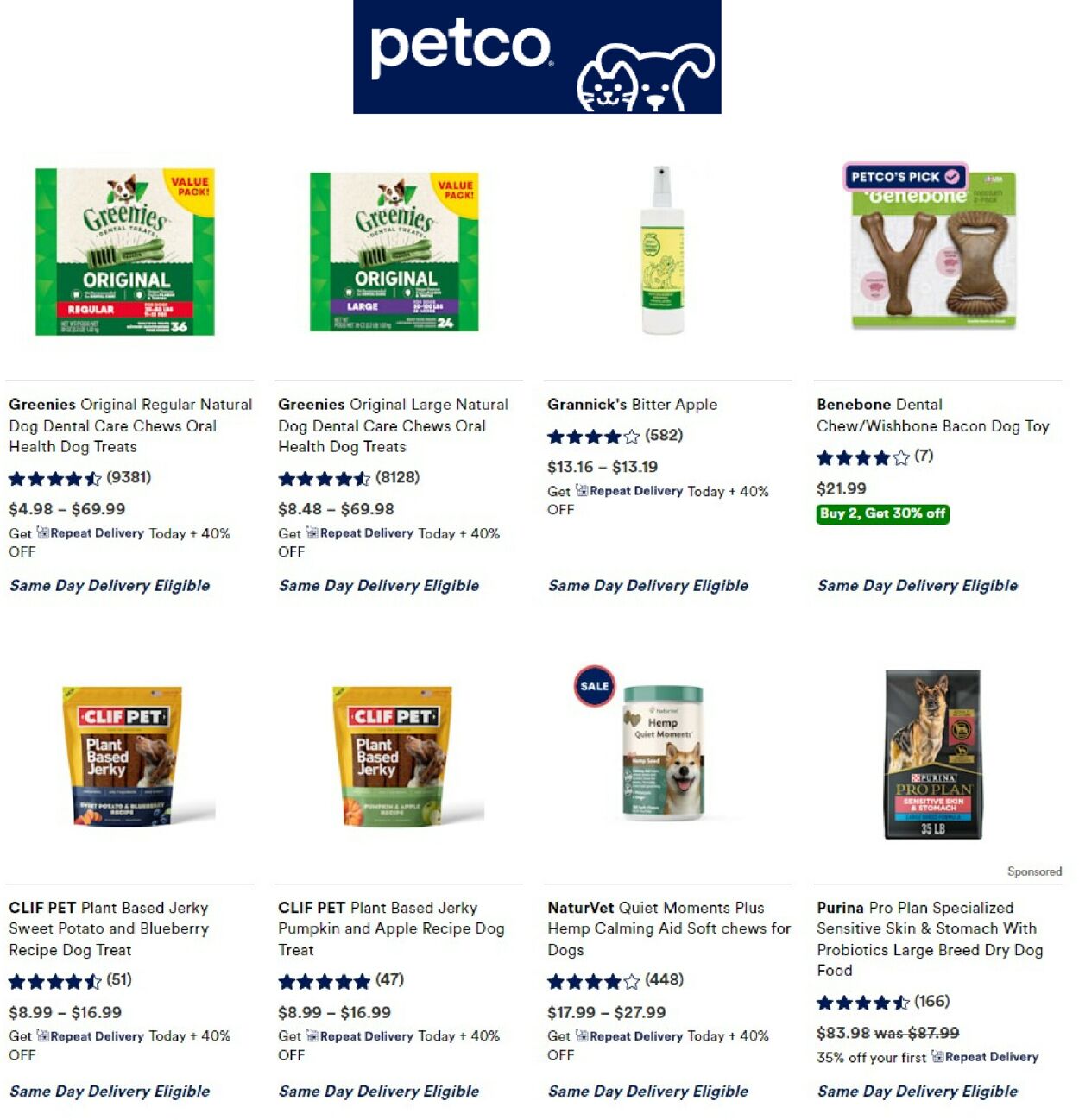 Petco Ad from 09/27/2022