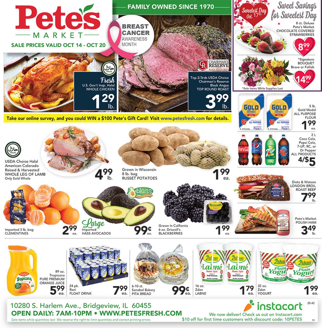 Pete's Fresh Market Ad from 10/14/2020