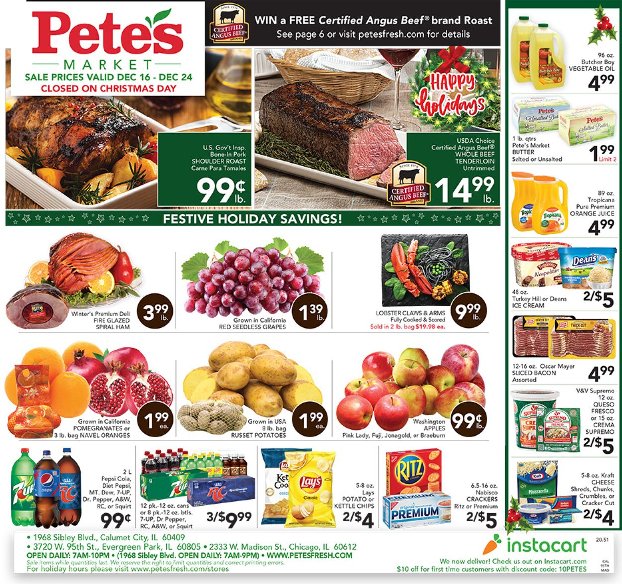 Pete's Fresh Market Ad from 12/16/2020