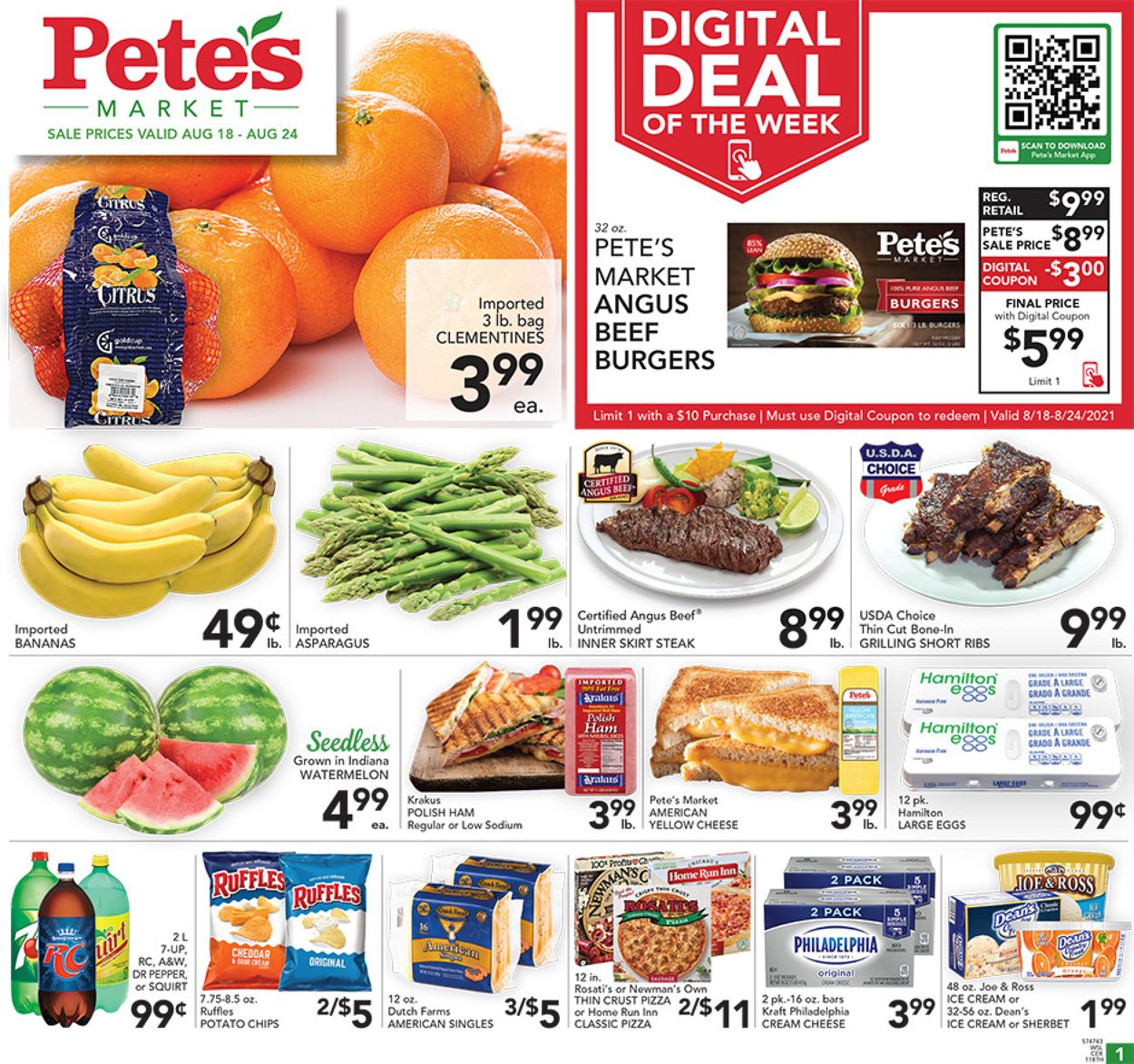 Pete's Fresh Market Ad from 08/18/2021