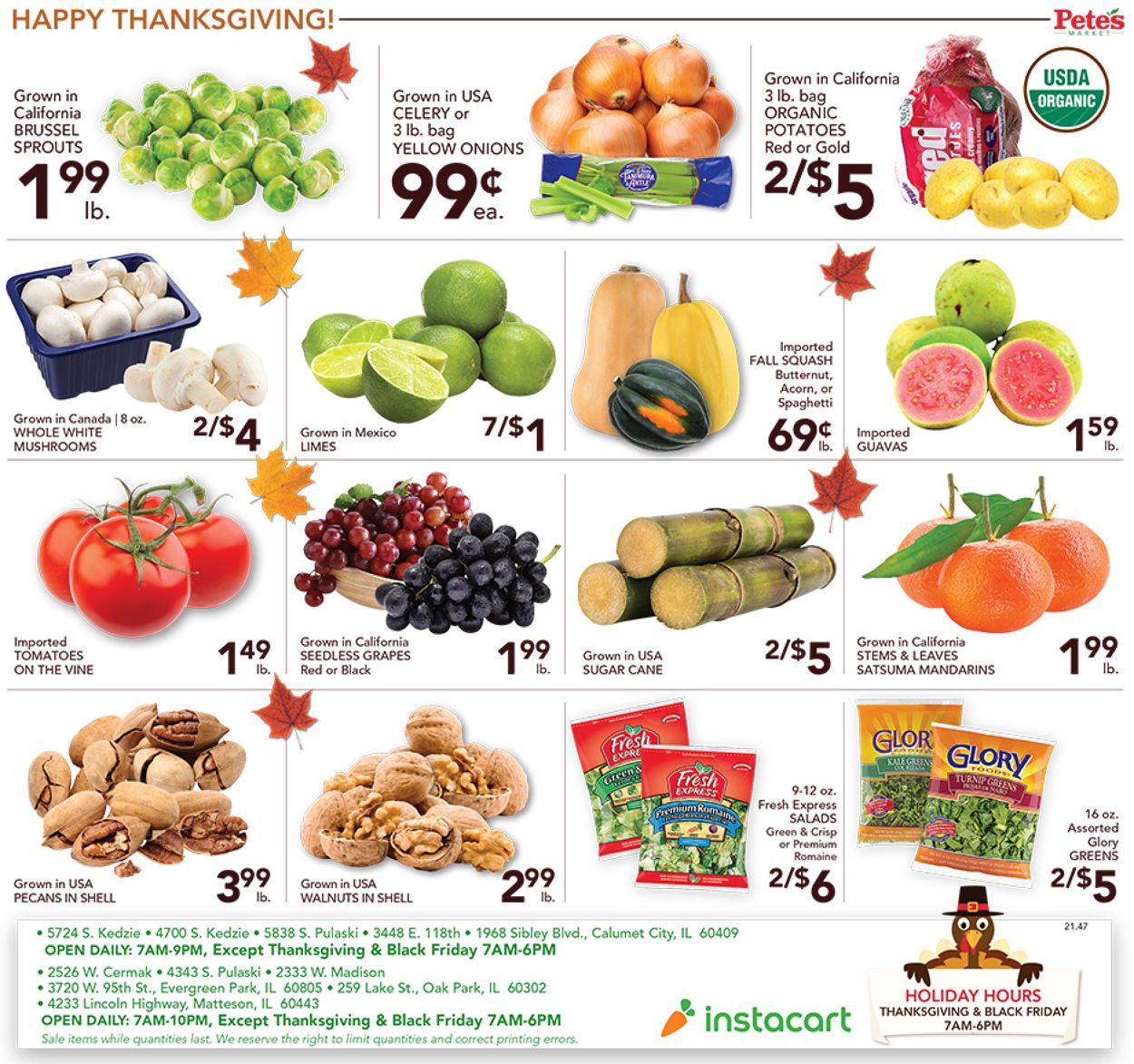 Pete's Fresh Market Ad from 11/17/2021