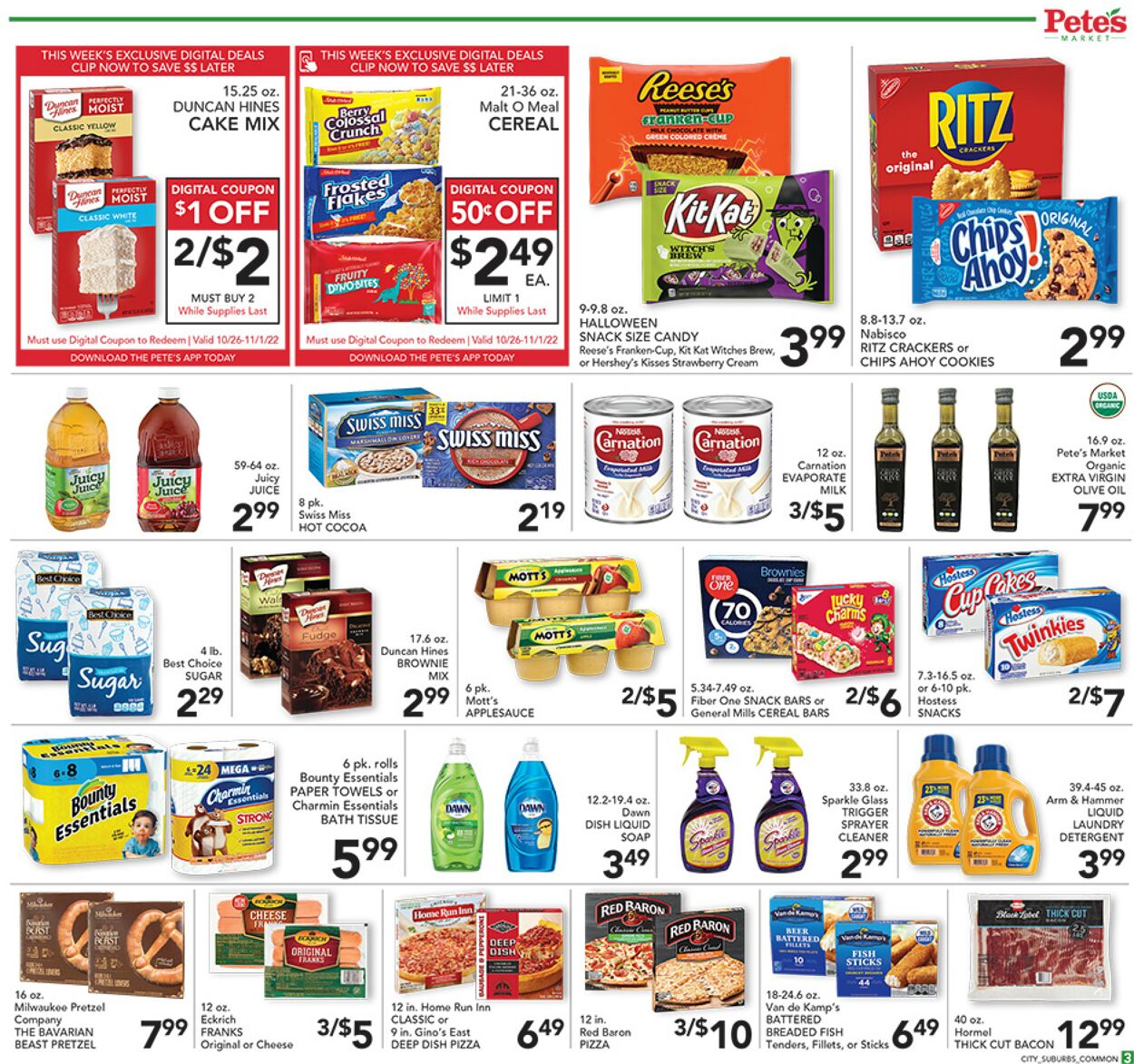 Pete's Fresh Market Ad from 10/26/2022
