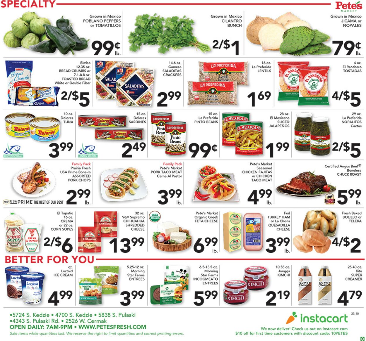 Pete's Fresh Market Ad from 03/08/2023