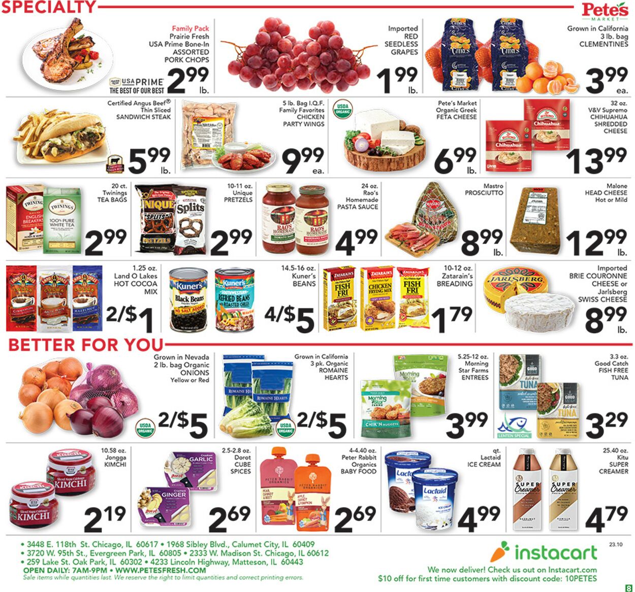 Pete's Fresh Market Ad from 03/08/2023