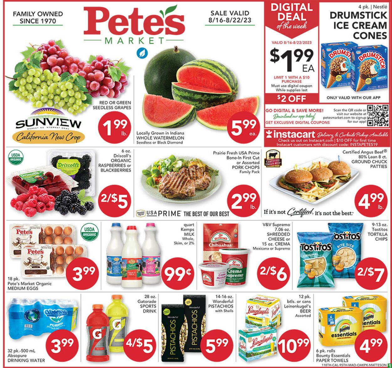 Pete's Fresh Market Ad from 08/16/2023