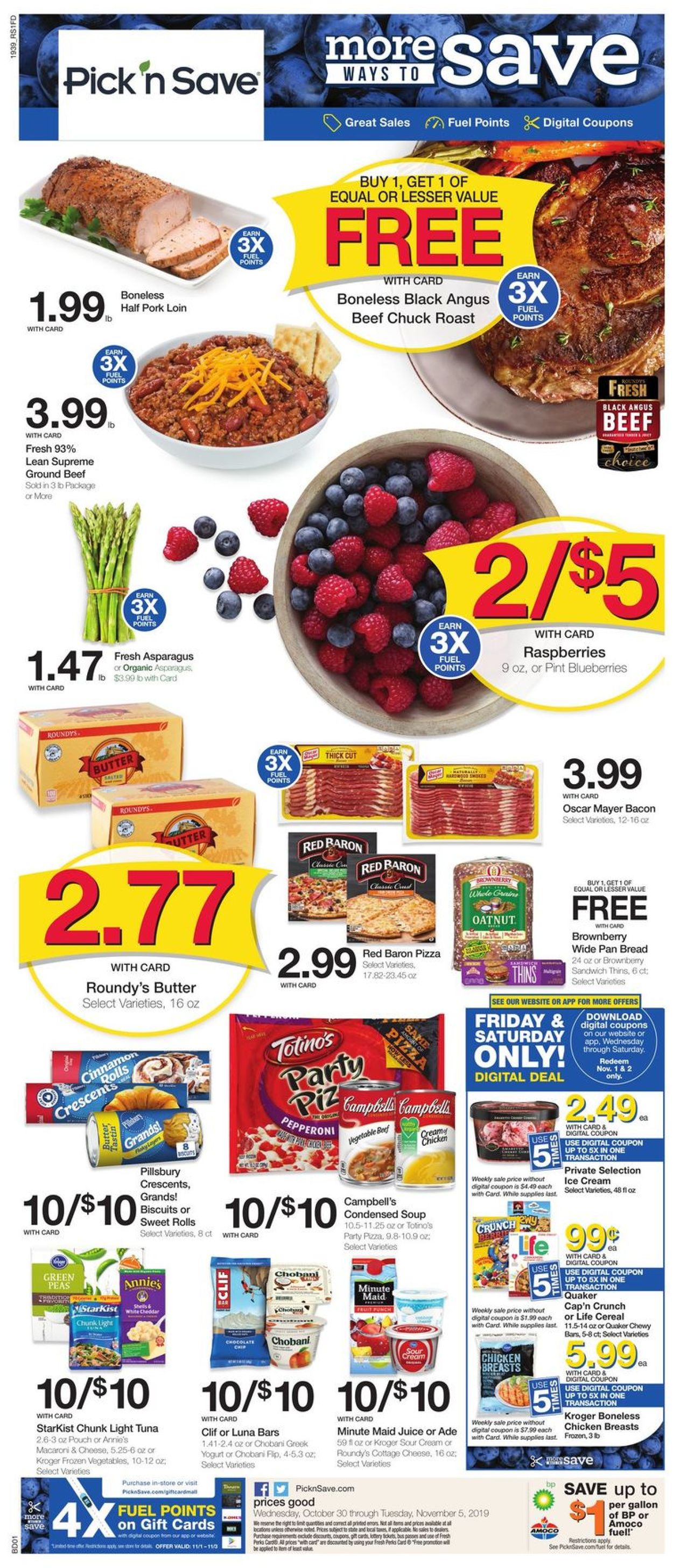 Pick ‘n Save Ad from 10/30/2019