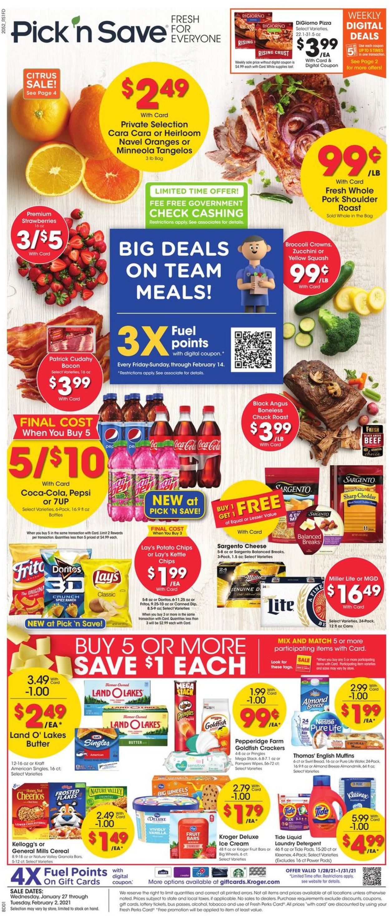Pick ‘n Save Ad from 01/27/2021