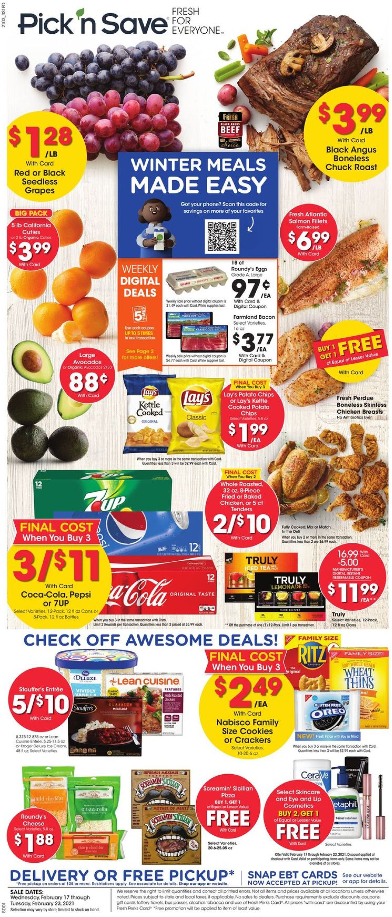 Pick ‘n Save Ad from 02/17/2021