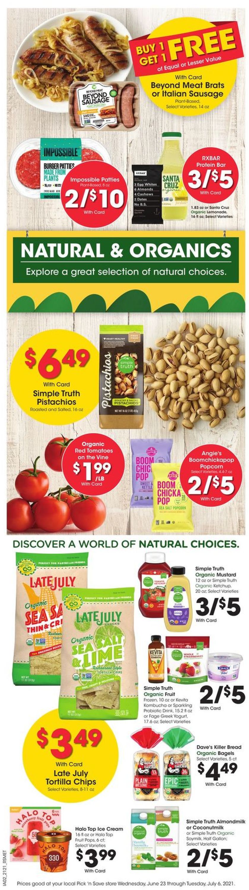 Pick ‘n Save Ad from 06/23/2021