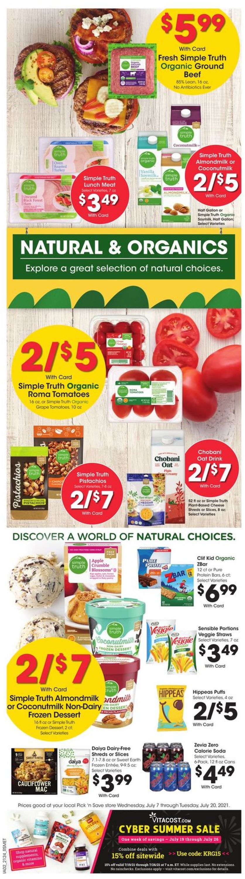 Pick ‘n Save Ad from 07/14/2021
