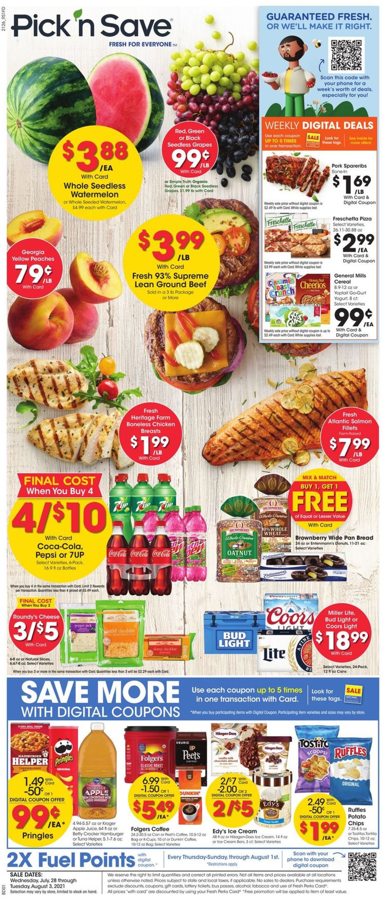 Pick ‘n Save Ad from 07/28/2021