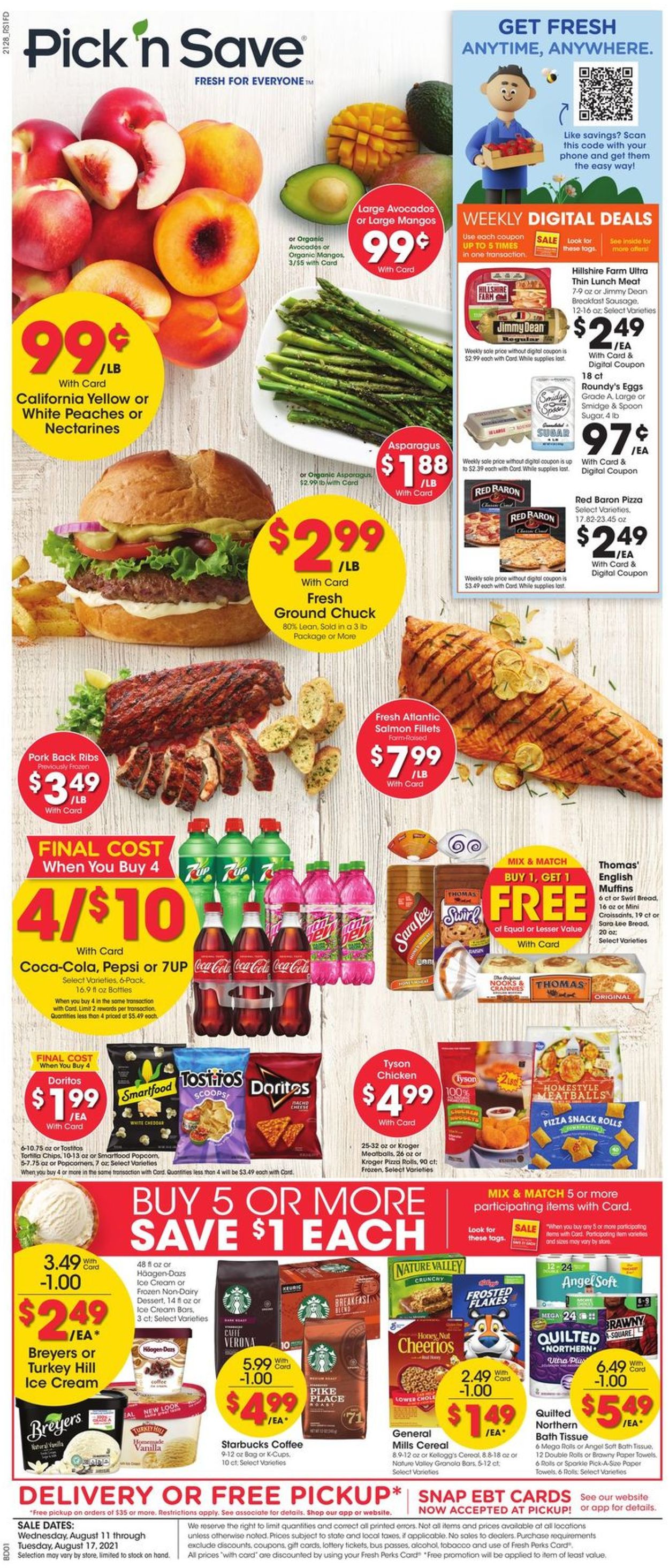 Pick ‘n Save Ad from 08/11/2021