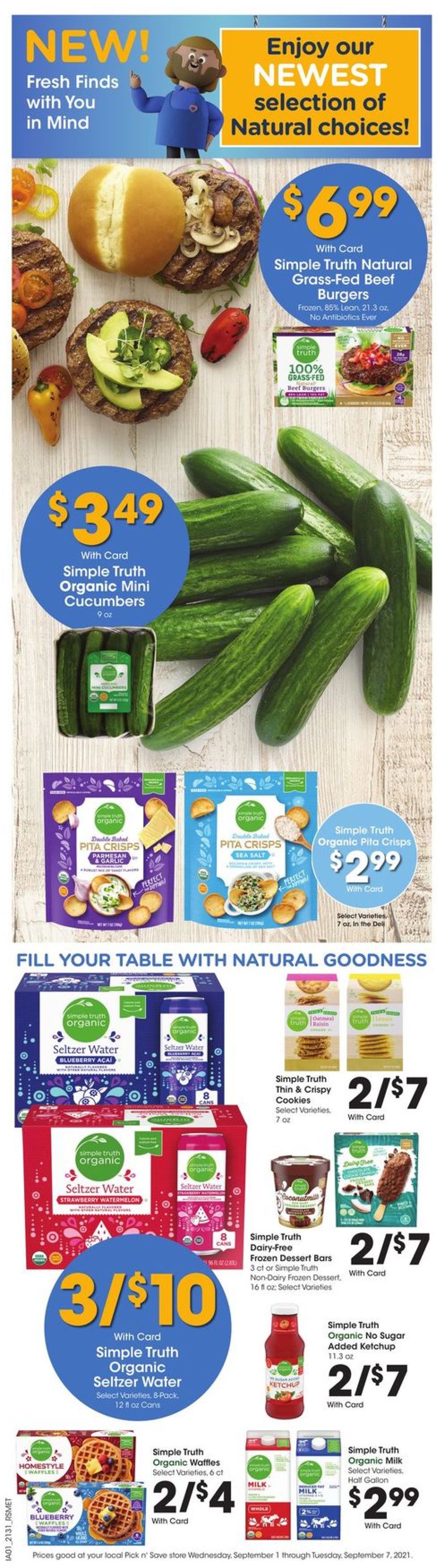 Pick ‘n Save Ad from 09/01/2021