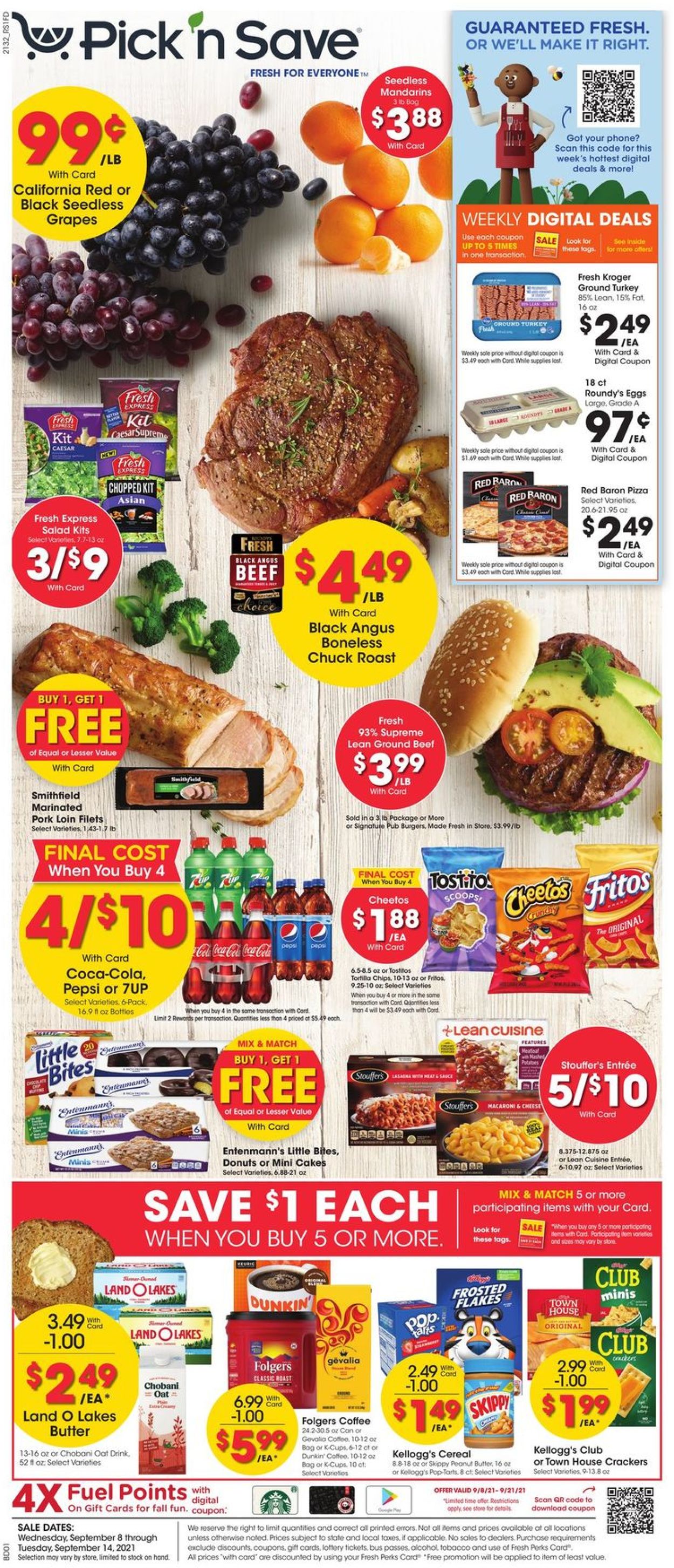 Pick ‘n Save Ad from 09/08/2021
