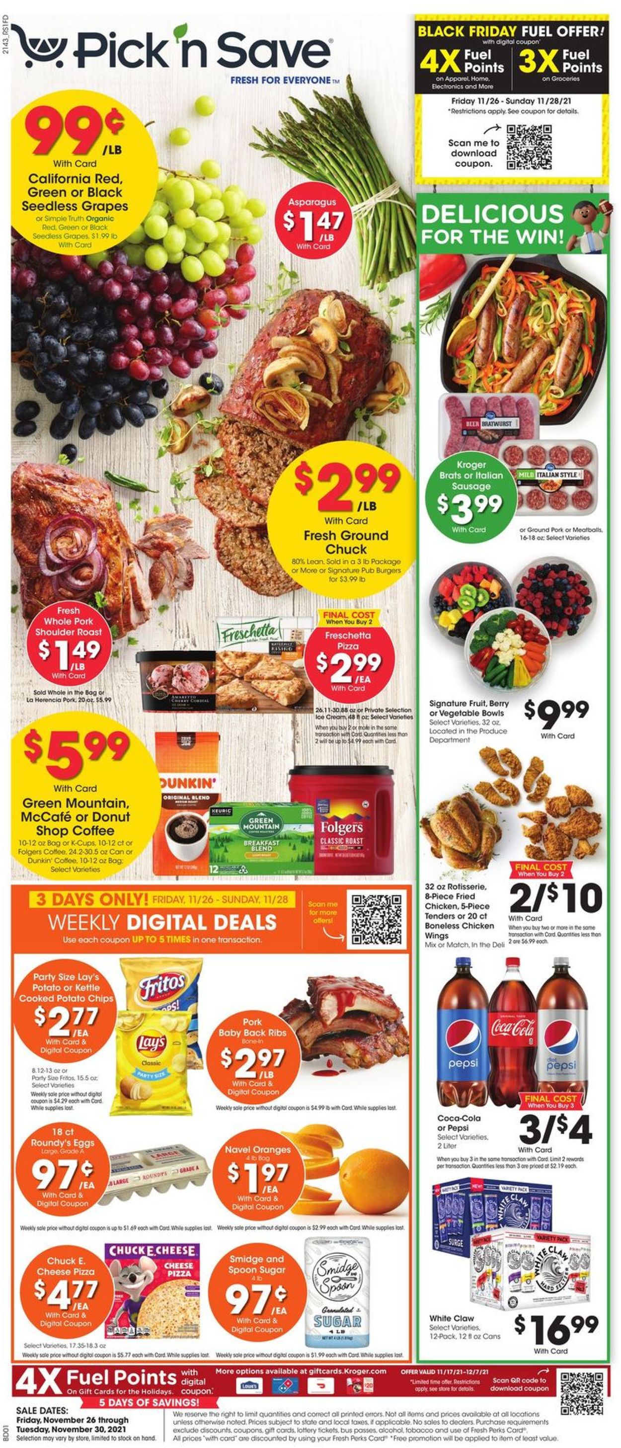 Pick ‘n Save Ad from 11/26/2021
