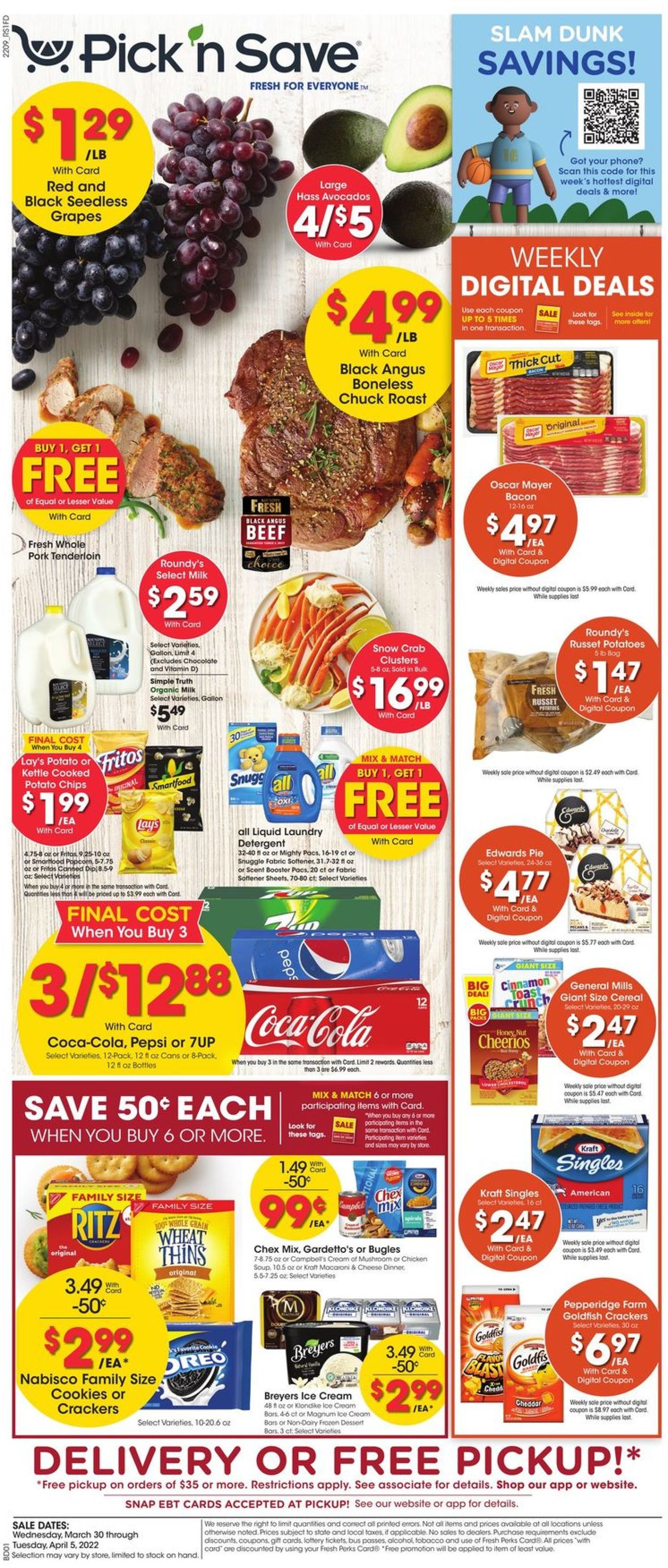 Pick ‘n Save Ad from 03/30/2022