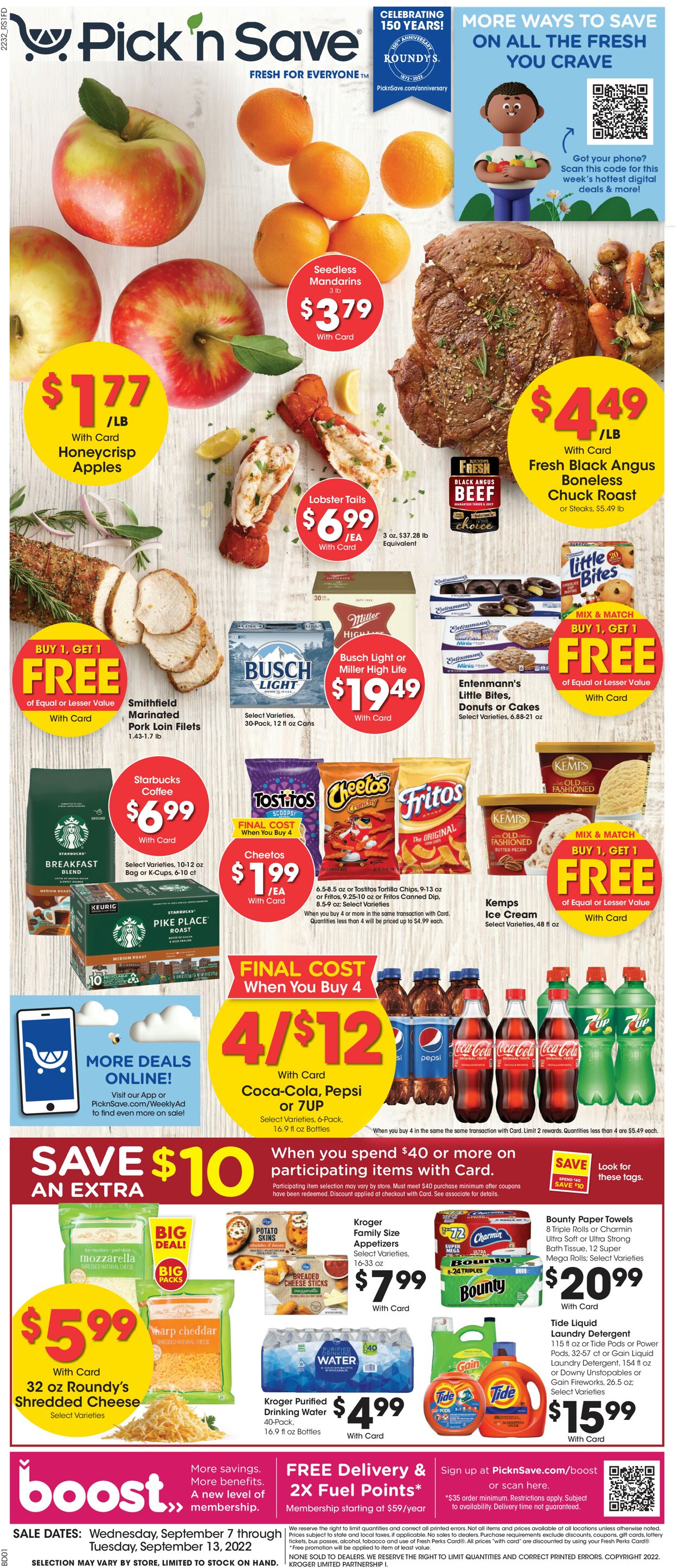 Pick ‘n Save Ad from 09/07/2022
