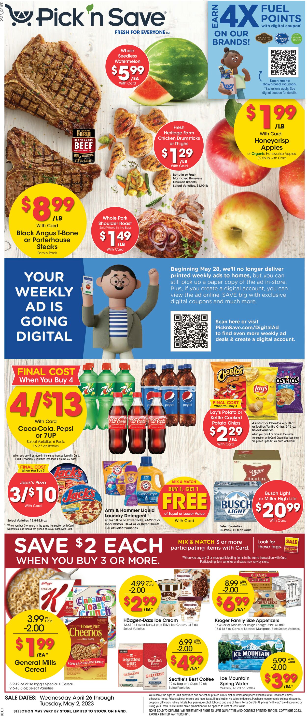 Pick ‘n Save Ad from 04/26/2023