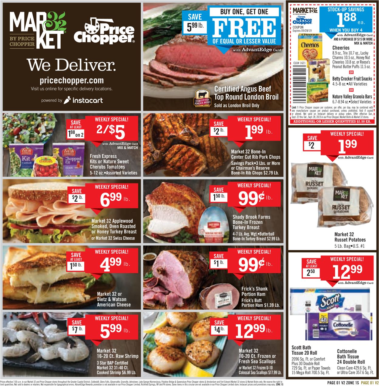 Price Chopper Ad from 09/22/2019