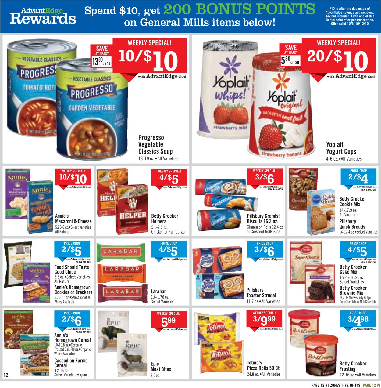 Price Chopper Ad from 10/06/2019