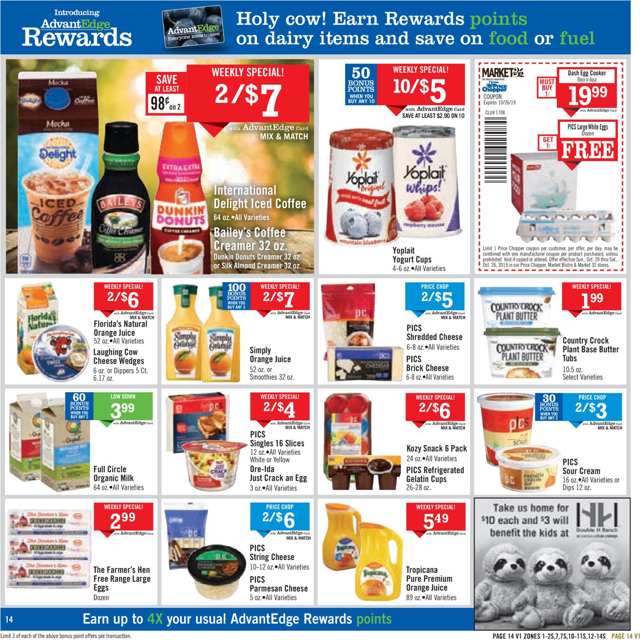 Price Chopper Ad from 10/20/2019