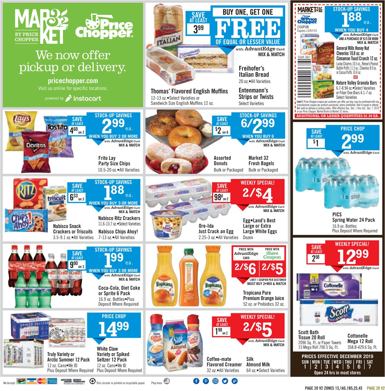 Price Chopper Ad from 12/01/2019
