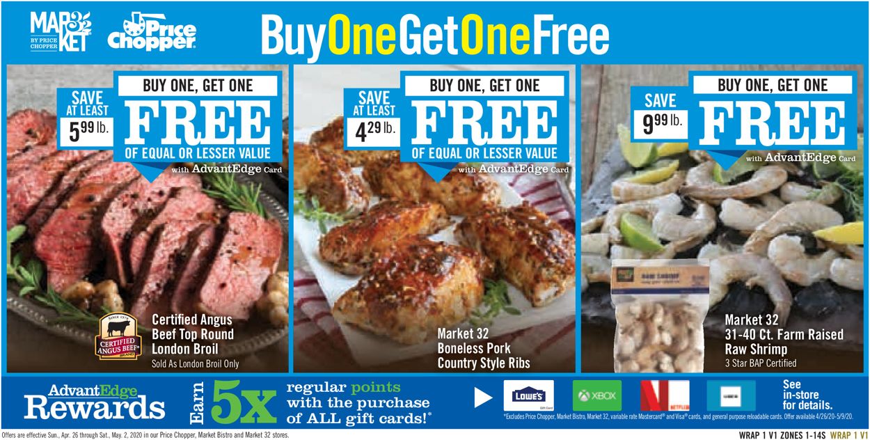 Price Chopper Ad from 04/26/2020