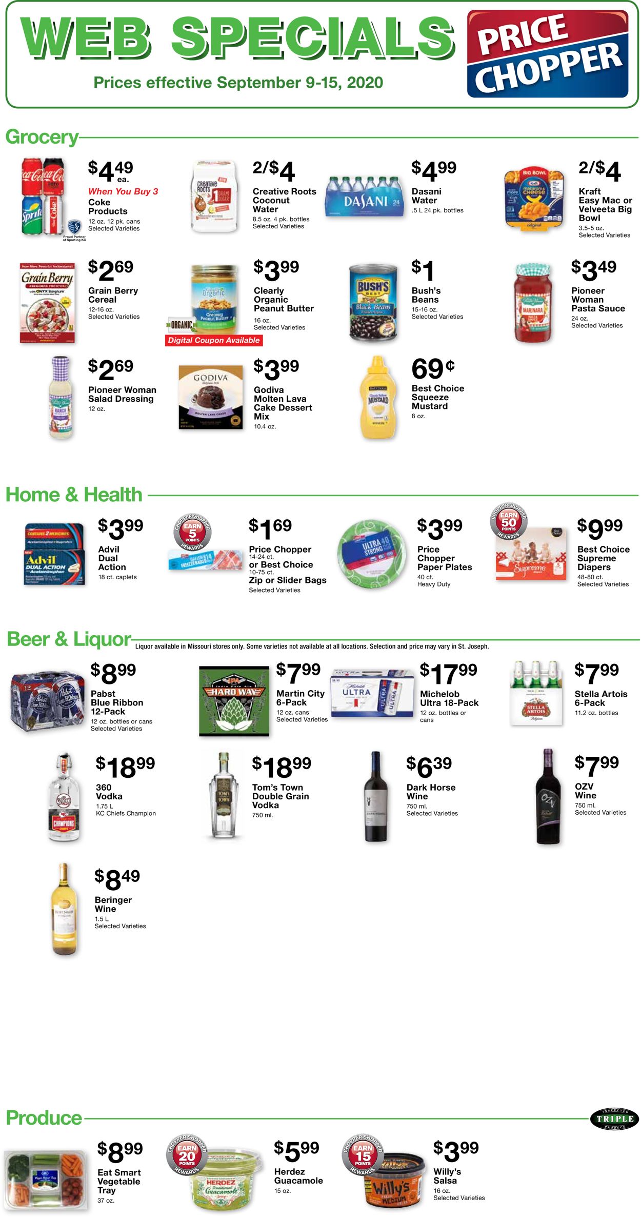 Price Chopper Ad from 09/09/2020