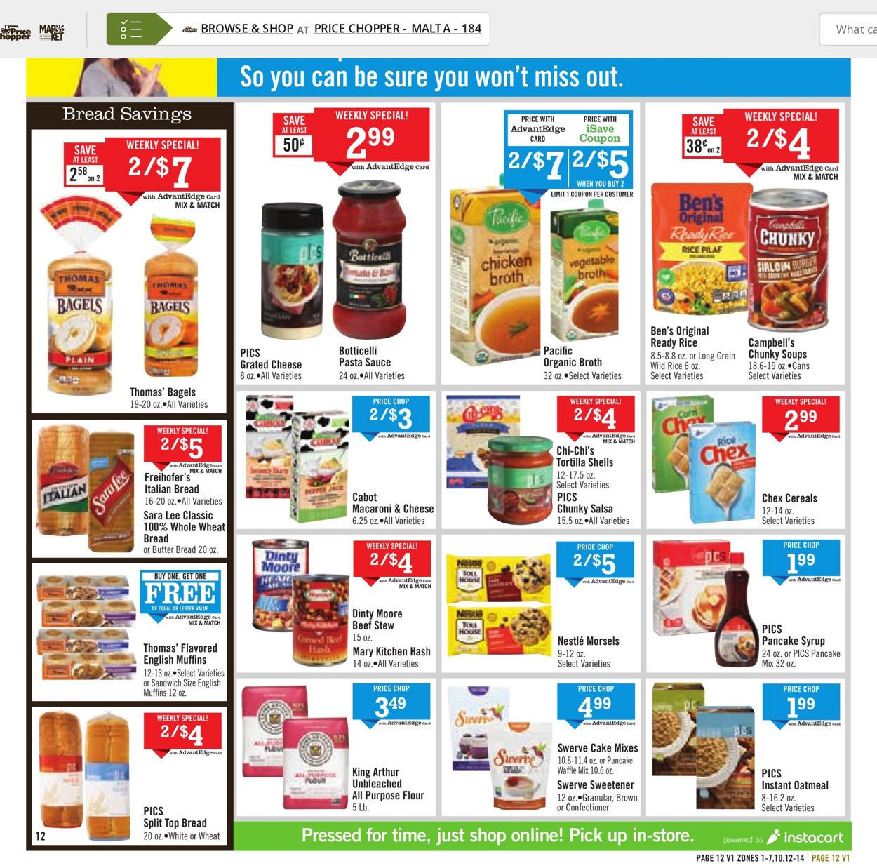 Price Chopper Ad from 10/24/2021