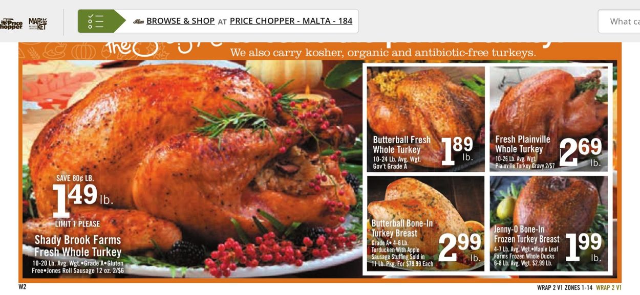 Price Chopper Ad from 11/14/2021