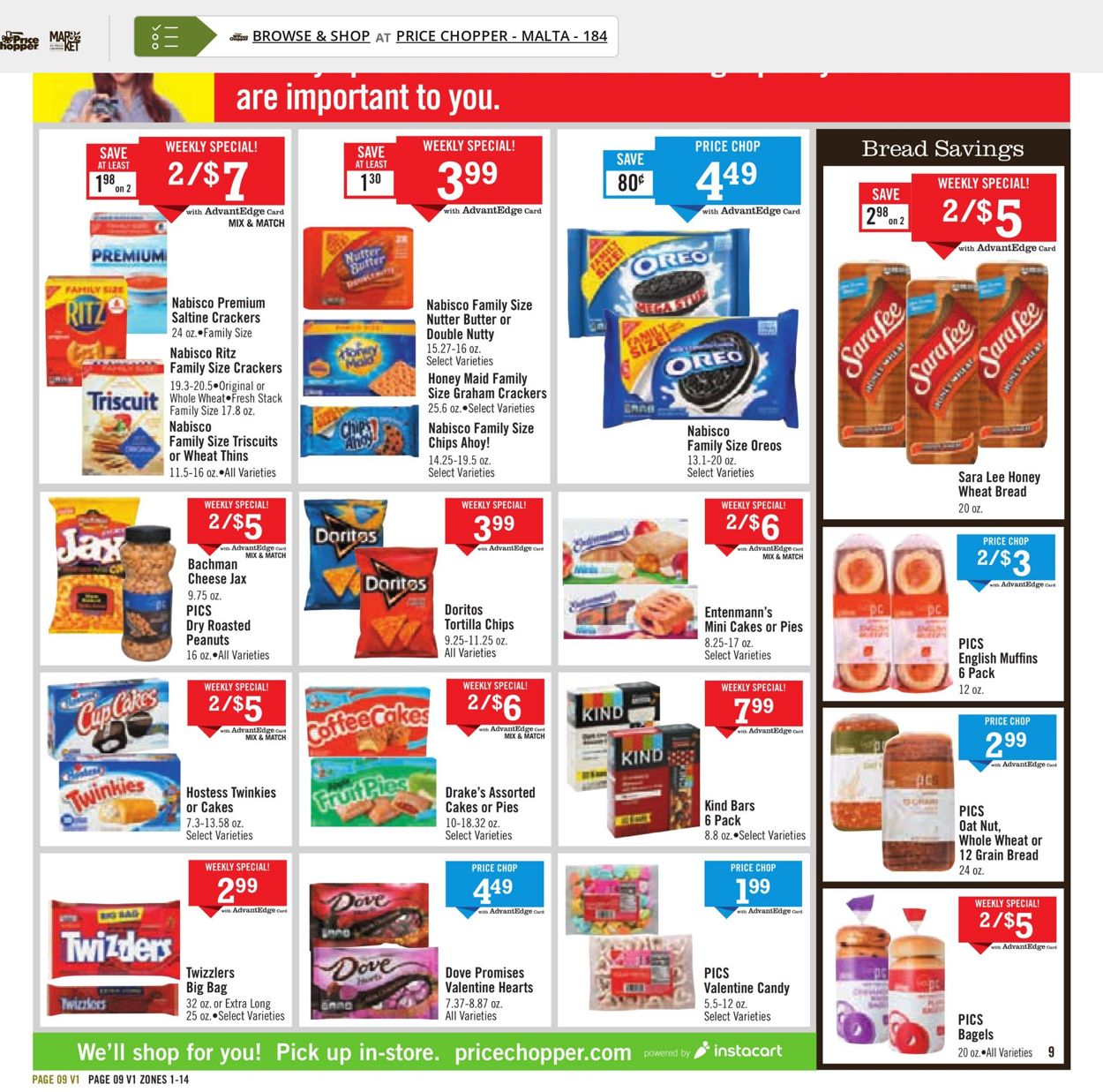 Price Chopper Ad from 01/16/2022