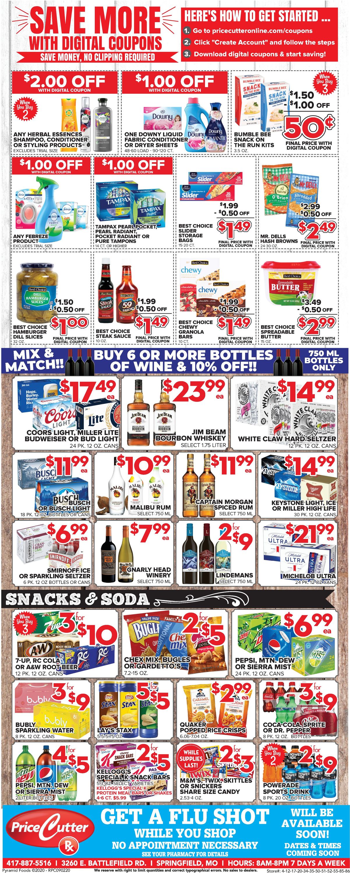 Price Cutter Ad from 09/02/2020