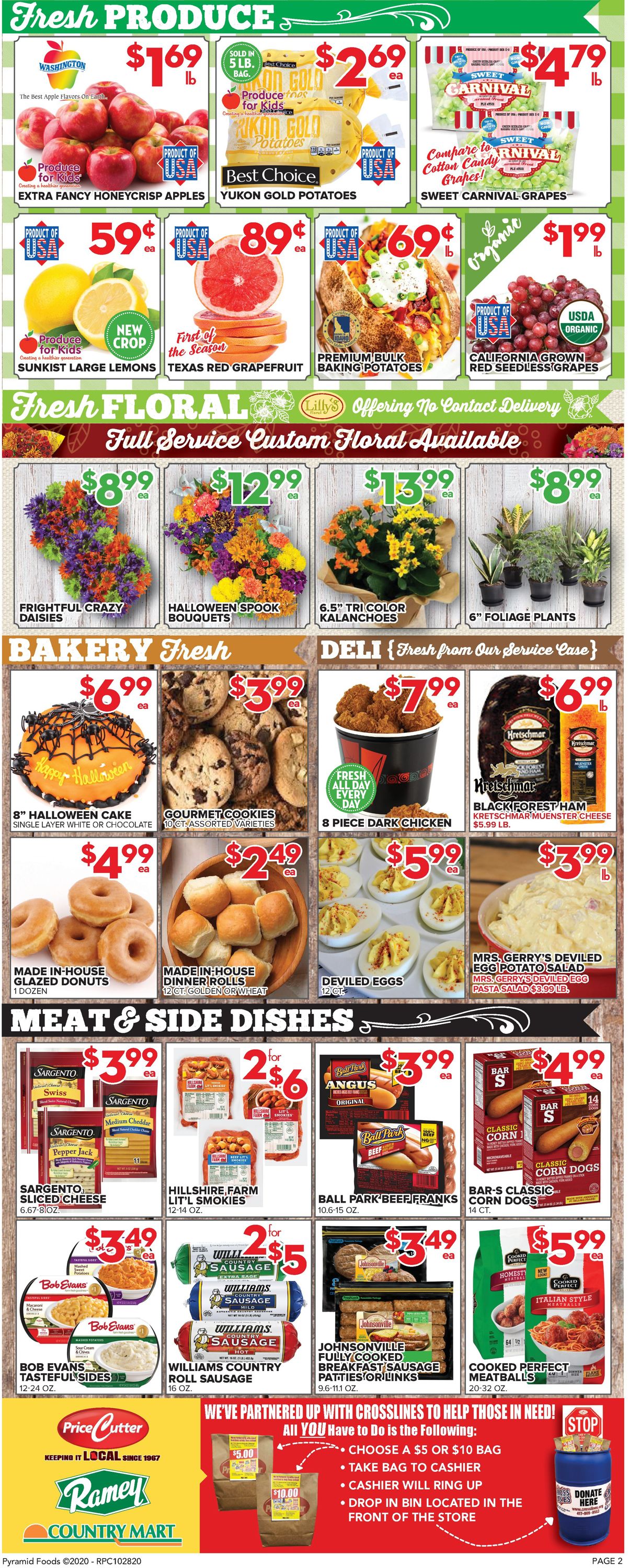 Price Cutter Ad from 10/28/2020