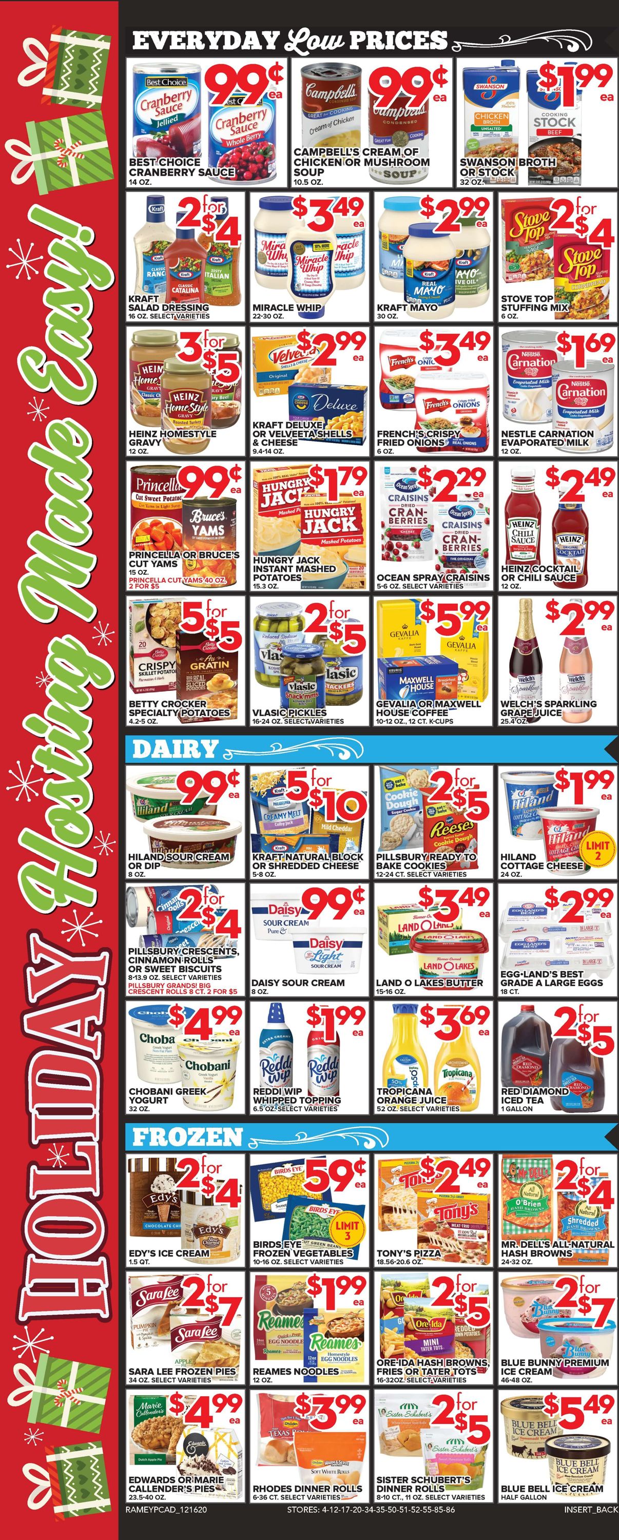 Price Cutter Ad from 12/16/2020