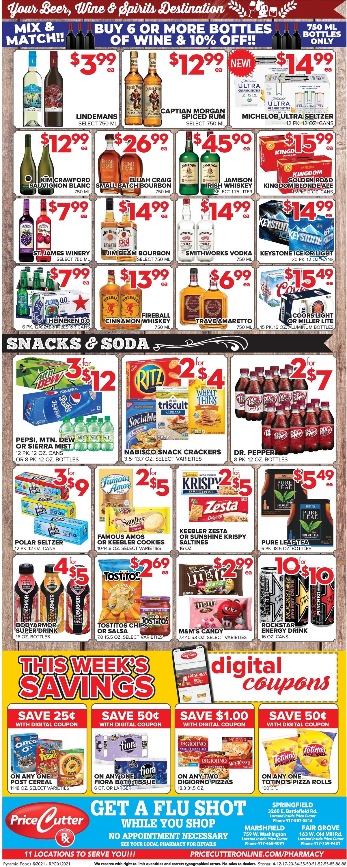 Price Cutter Ad from 01/20/2021