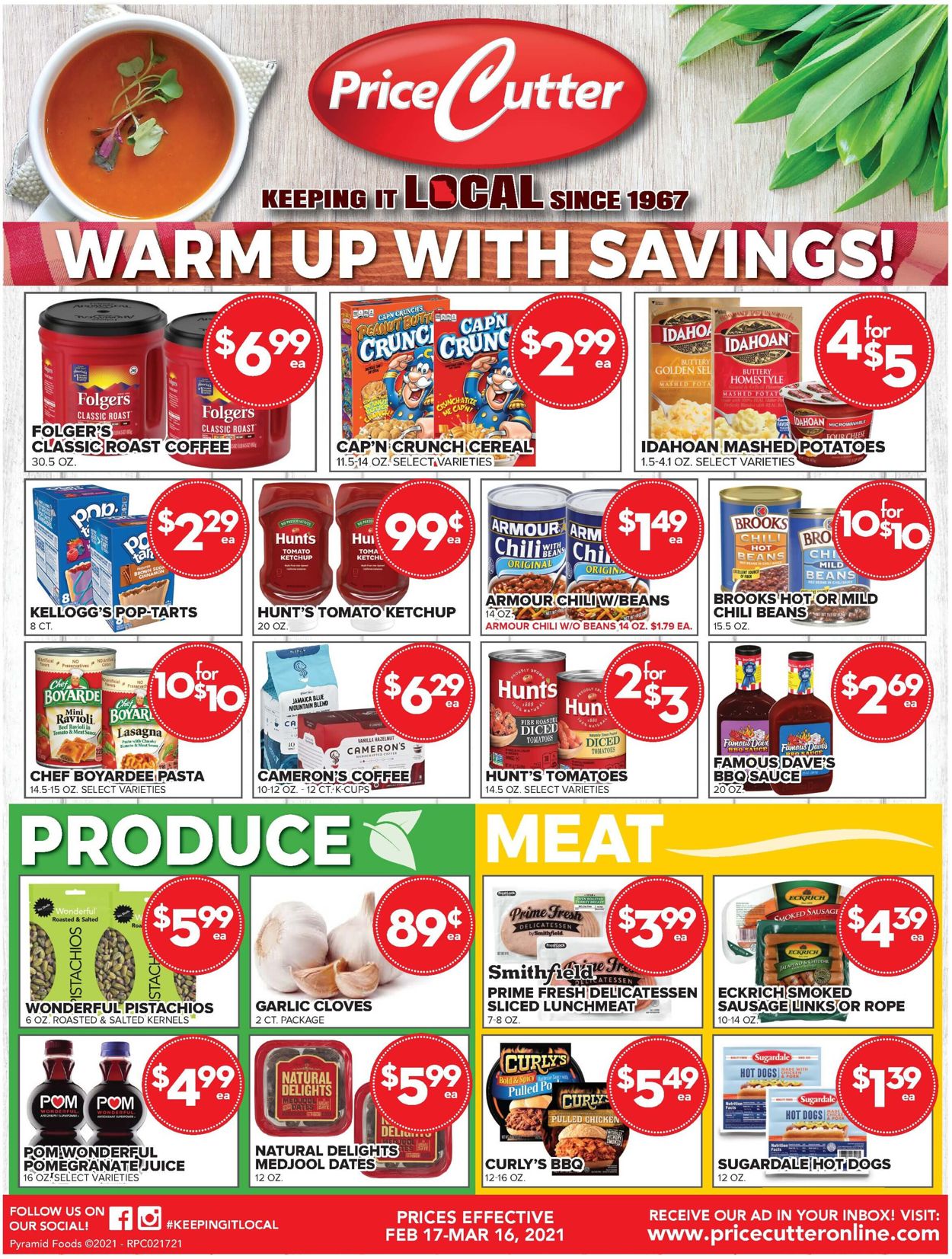 Price Cutter Ad from 02/17/2021