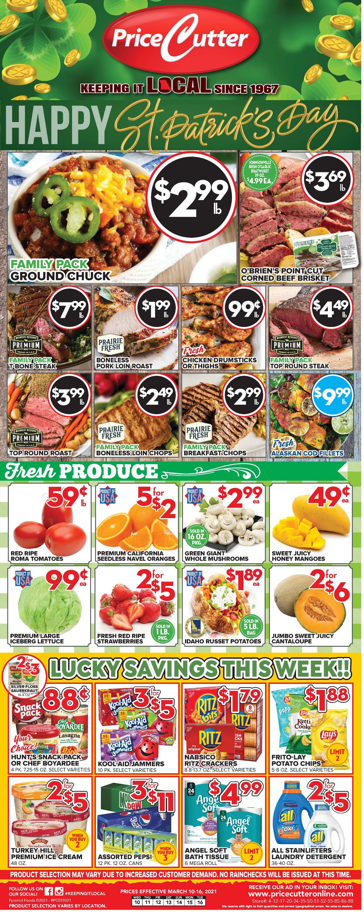 Price Cutter Ad from 03/10/2021