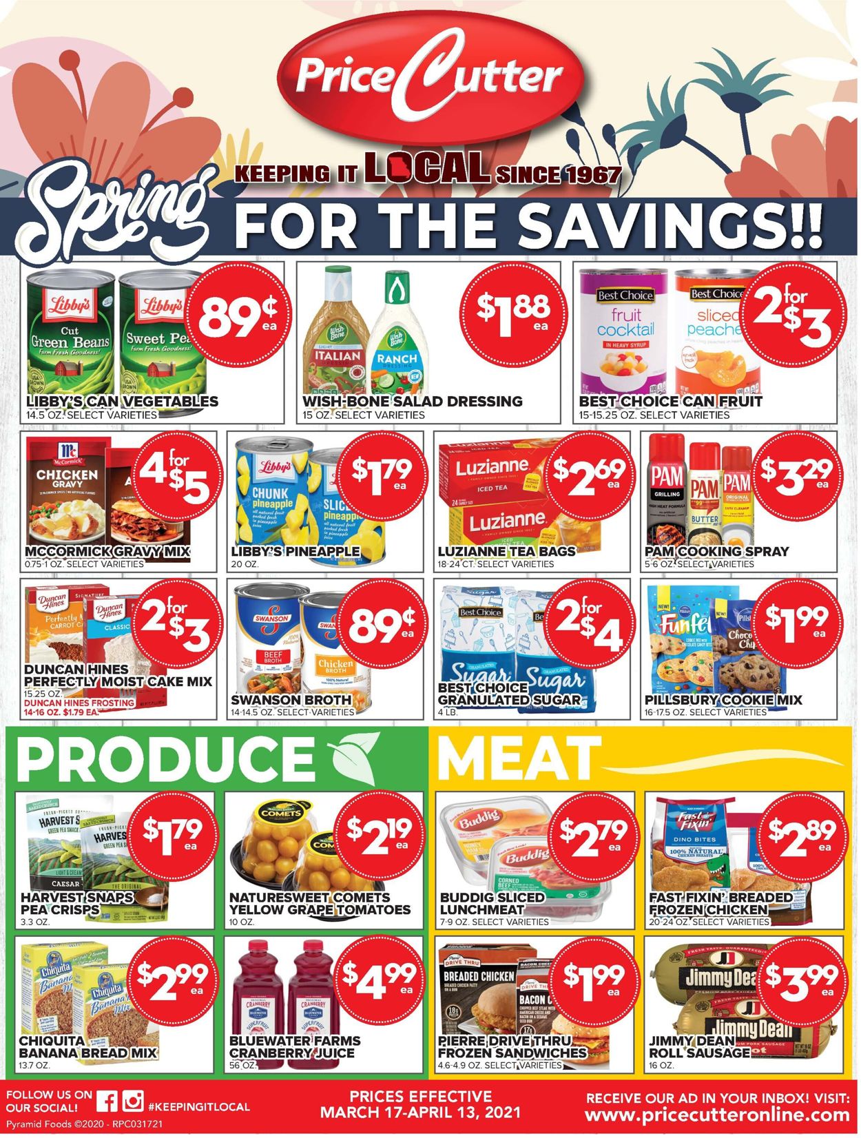 Price Cutter Ad from 03/17/2021