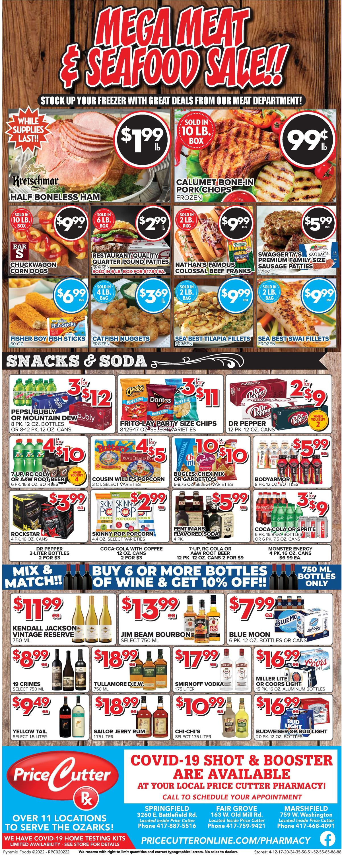Price Cutter Ad from 02/02/2022
